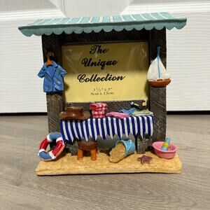 The Unique Collection Picture Frame 3 1/2" x 5" At The Beach Themed.
